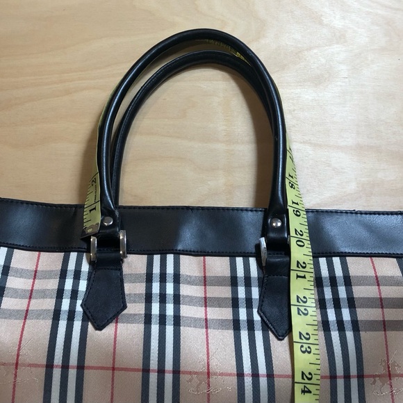 Burberry London Canvas Tote Bag 16inX12.5in - Picture 14 of 14